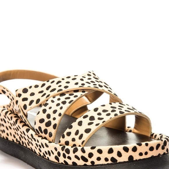 New Qupid Leopard Platform Sandals - Picture 5 of 6